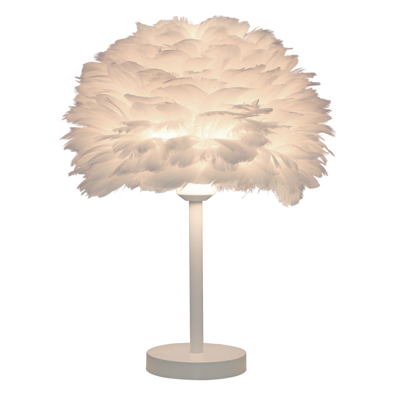 Bedroom Artistic Lamp Feather Table Lamp