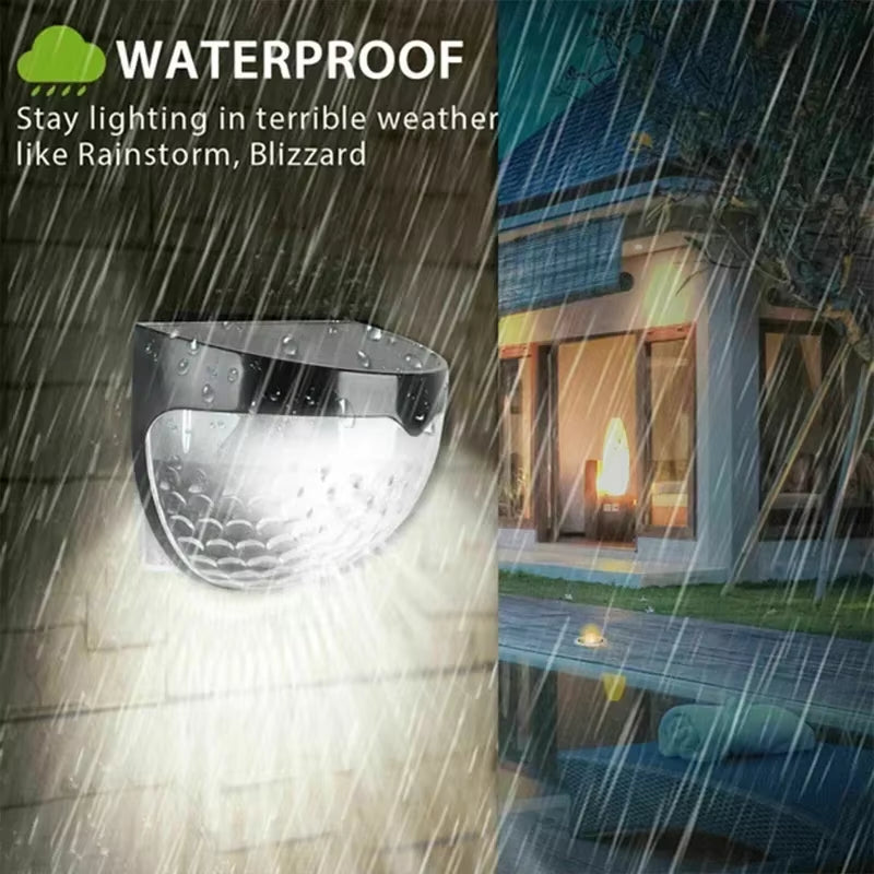 10-Pack Waterproof LED Solar Wall Lights - Perfect for Outdoor Gardens, Fences, and Christmas Decor!