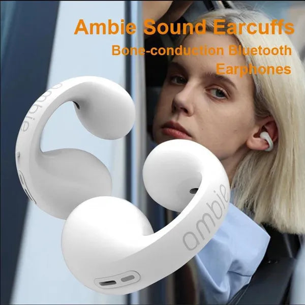 New Trending Earphones For Ambie Sound Earcuffs Headset Earring Wireless Earphones Bluetooth Ear Hook Sport Earbuds Plus