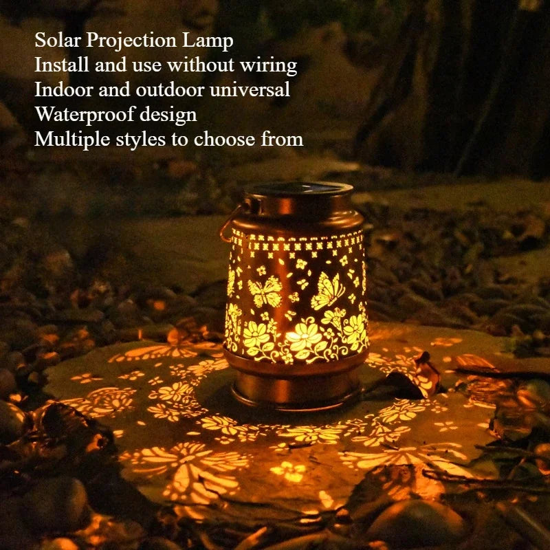LED Solar Projection Lantern
