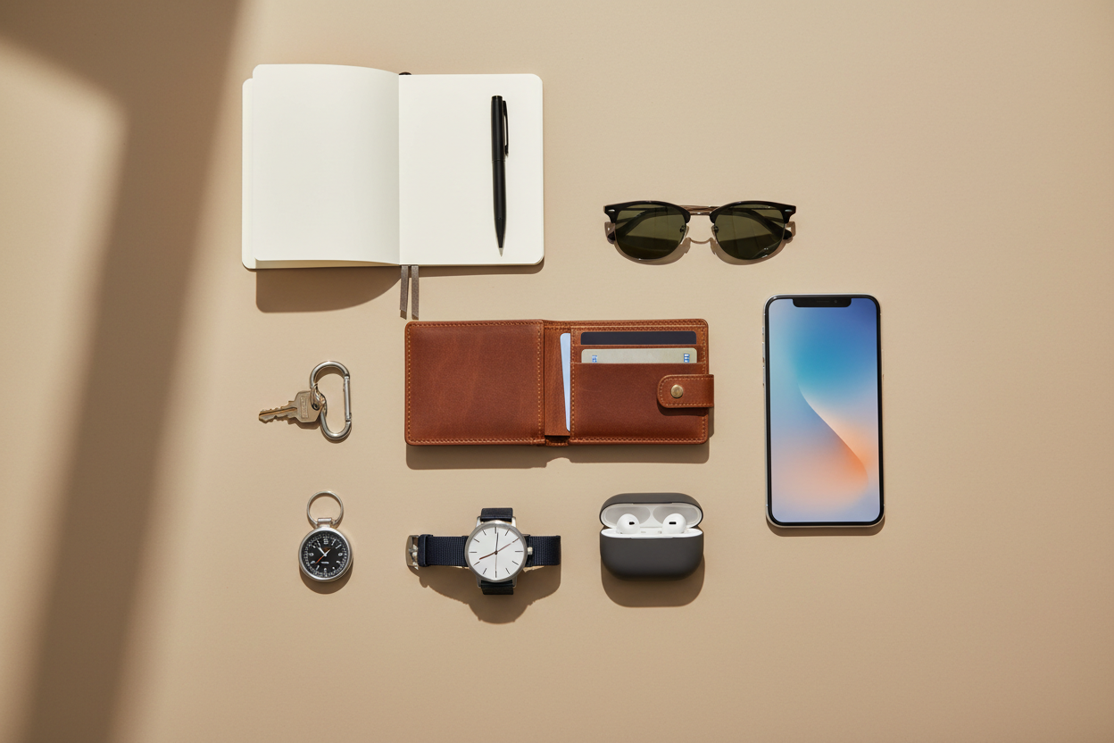 A photo with accessories for daily use